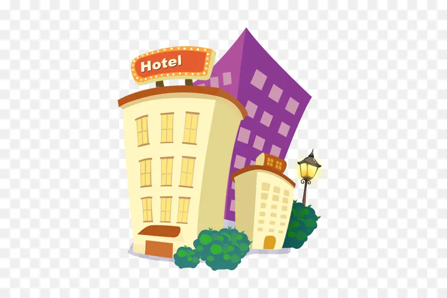 Hotel，Cartoon PNG
