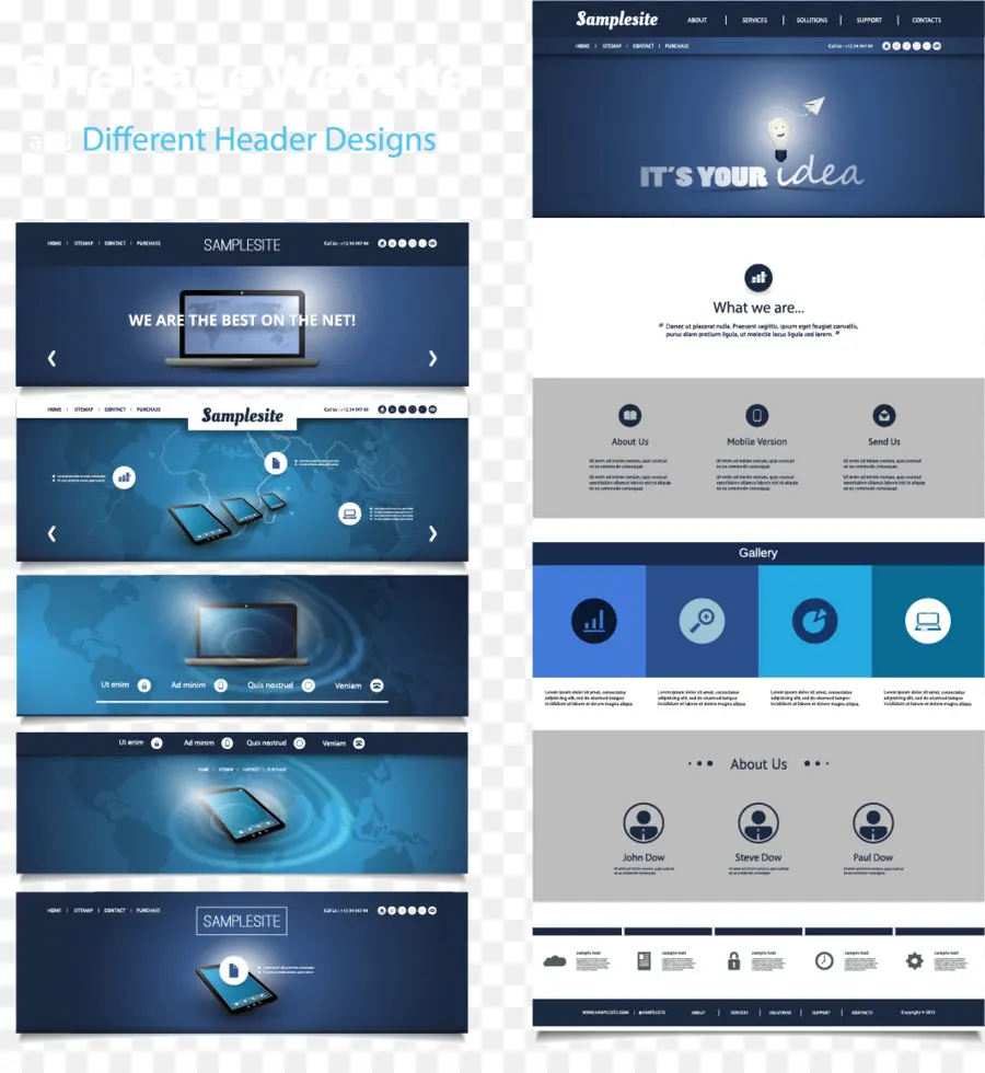 Cabeçalhos Do Site，Modelo PNG