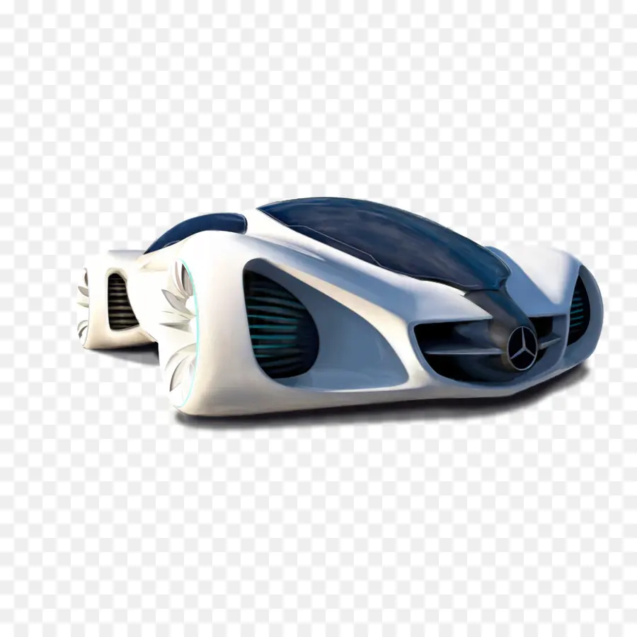 Carro Futurista，Branco PNG