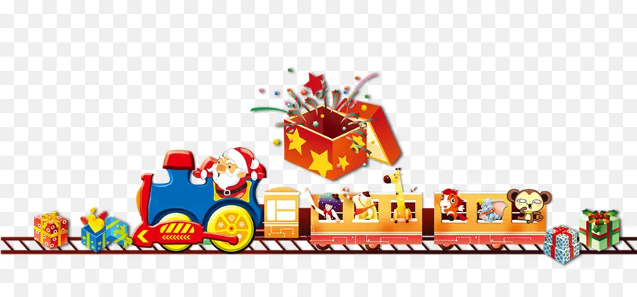 Trem De Brinquedo，Papai Noel PNG