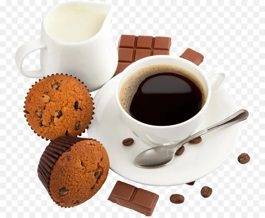 Café E Muffins，Xícara PNG