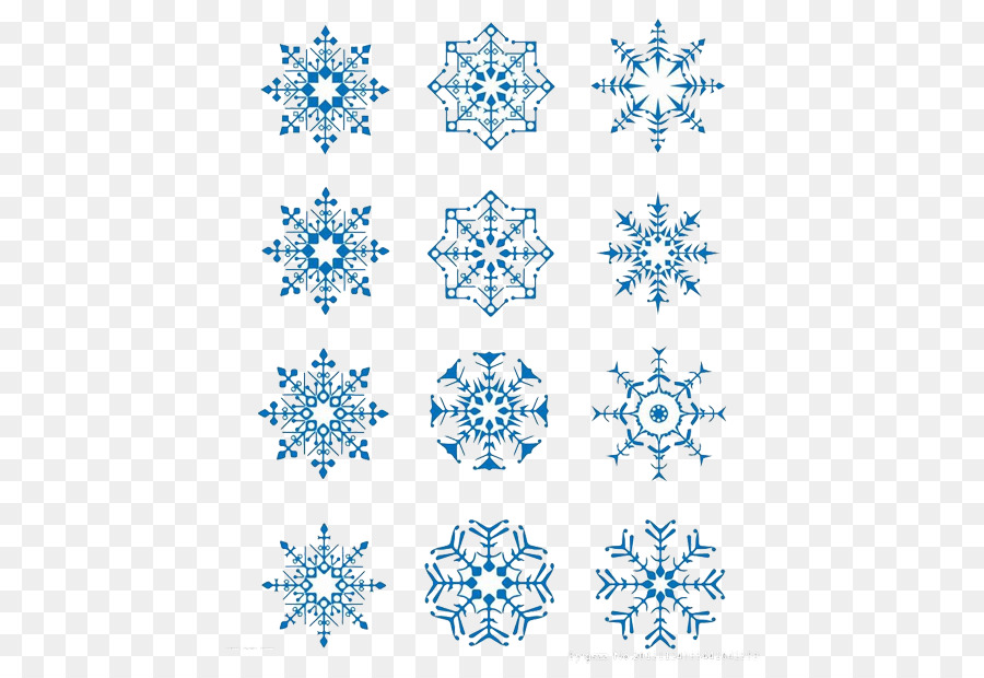 Flocos De Neve，Azul PNG