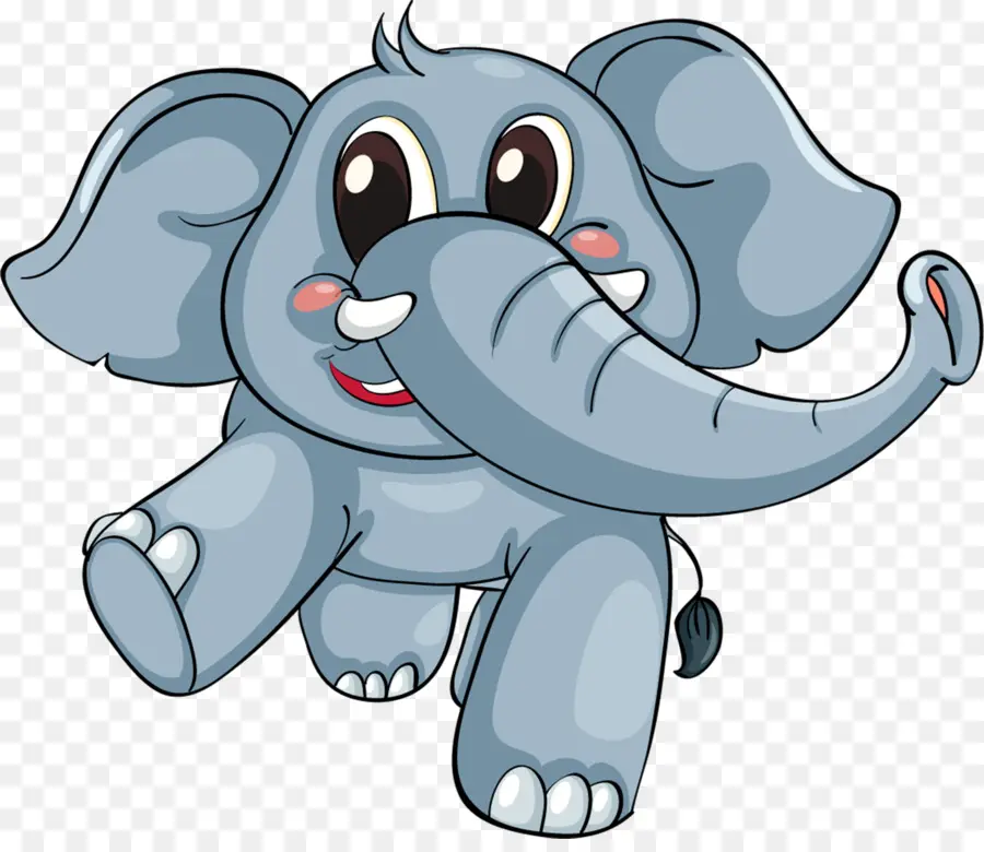 Elefante Fofo，Desenho Animado PNG