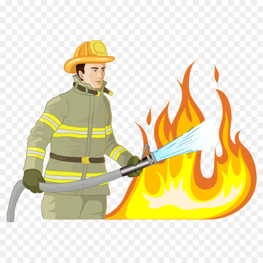 Desenho amarelo fogo hidratante combate a incêndios imagem