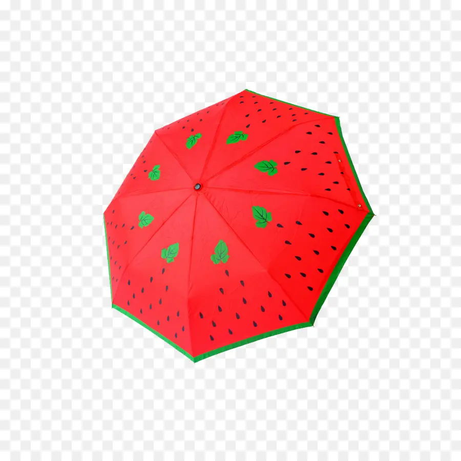 Guarda Chuva De Melancia，Vermelho PNG