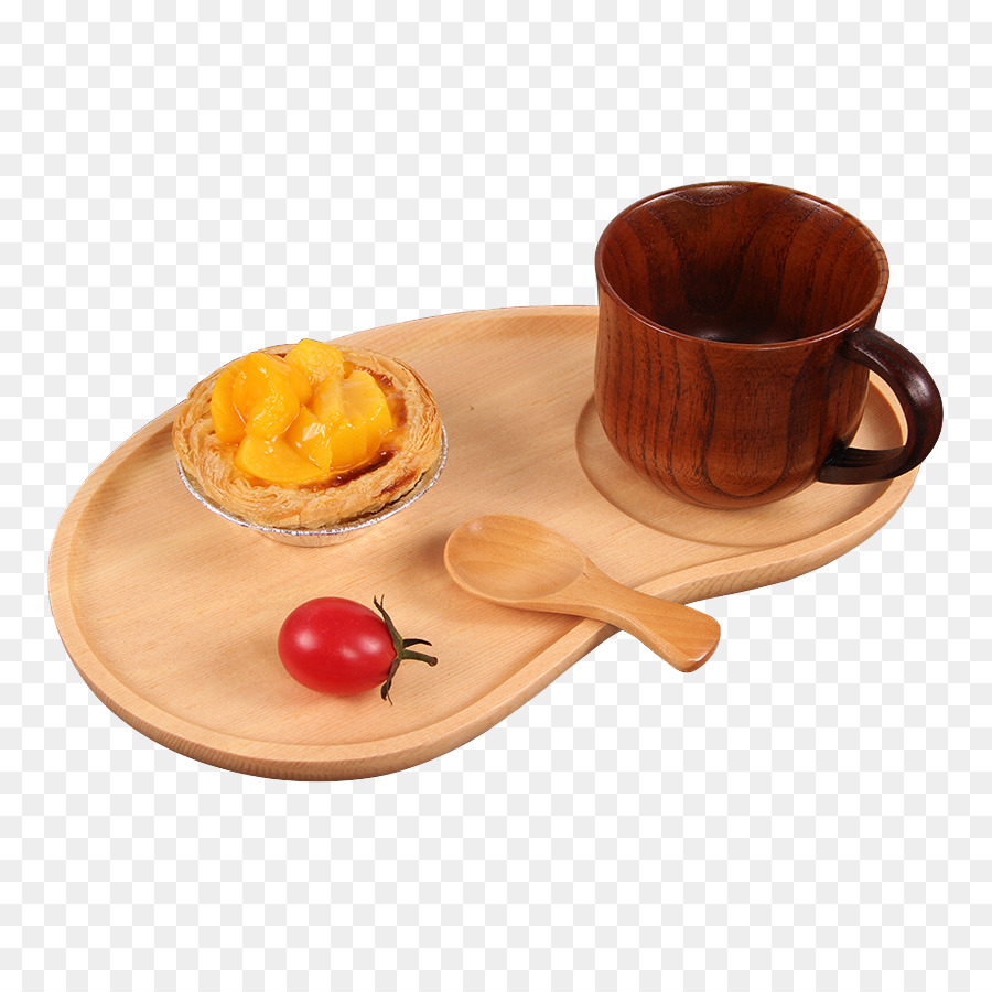 Bandeja De Madeira，Xícara PNG