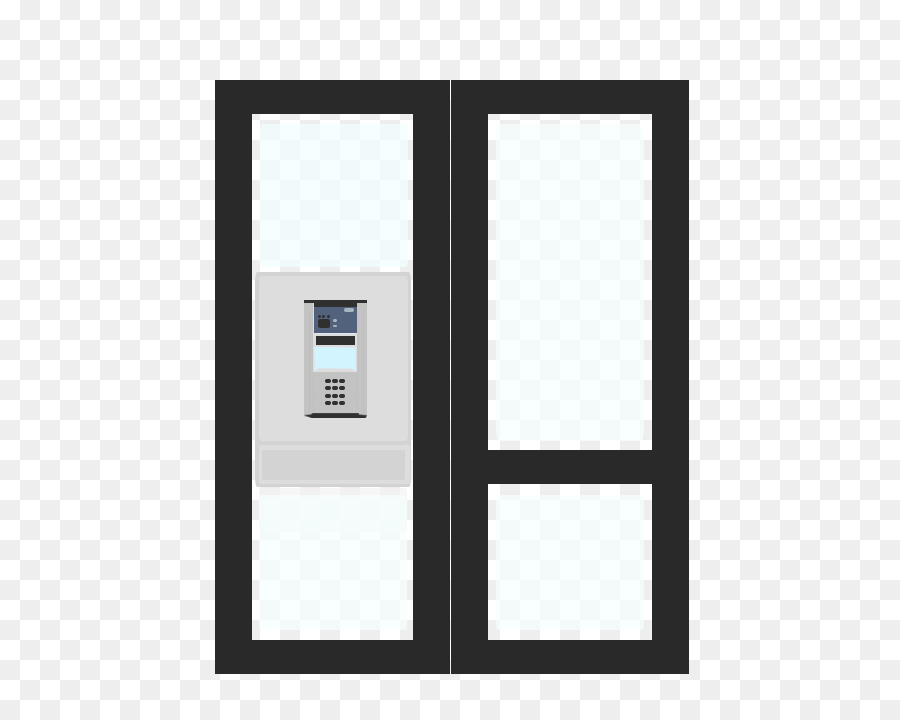 Porta De Vidro Com Interfone，Porta PNG