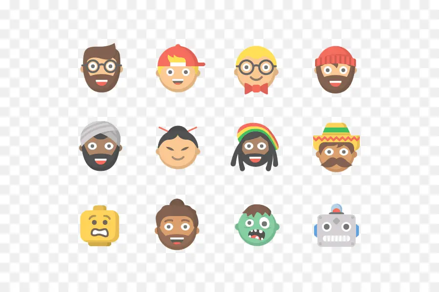 Emojis，Rostos PNG