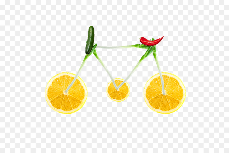 Bicicleta De Frutas，Criativo PNG