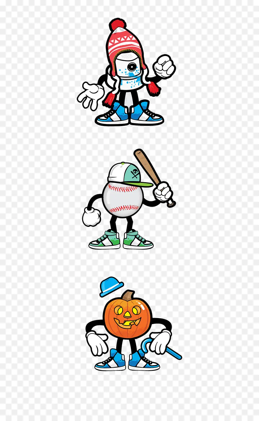 Personagens De Desenhos Animados，Beisebol PNG