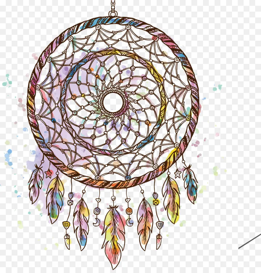 Dreamcatcher，Pintura Em Aquarela PNG