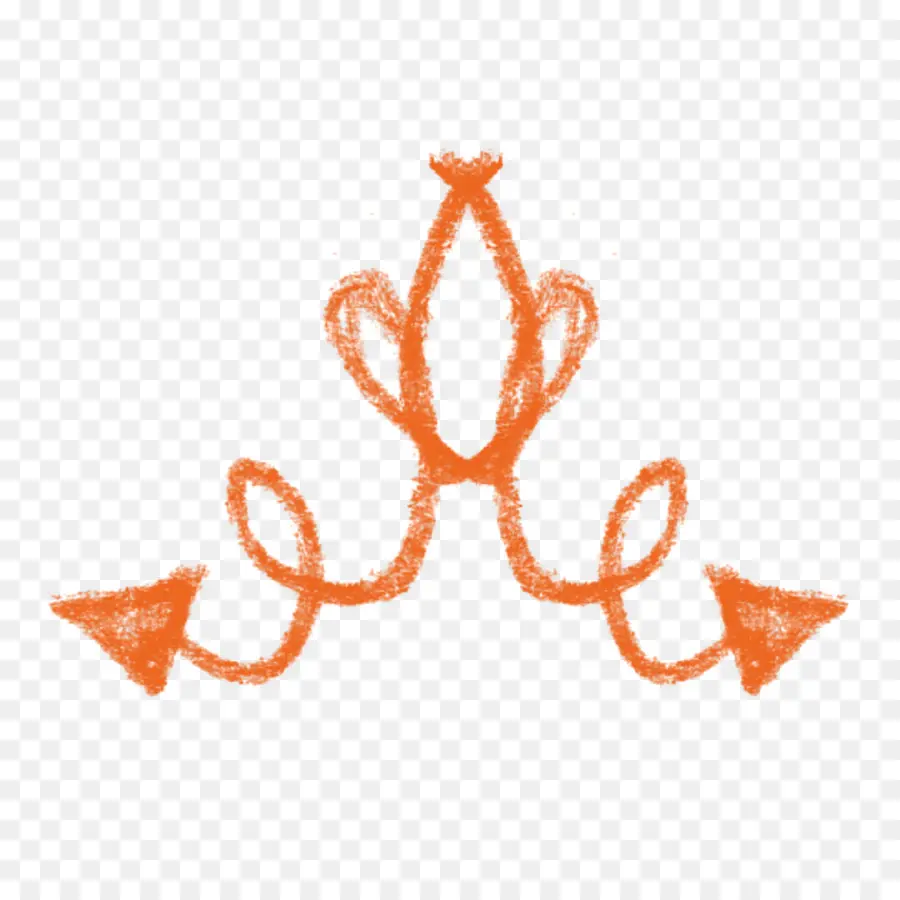 Doodle Laranja，Esboço PNG