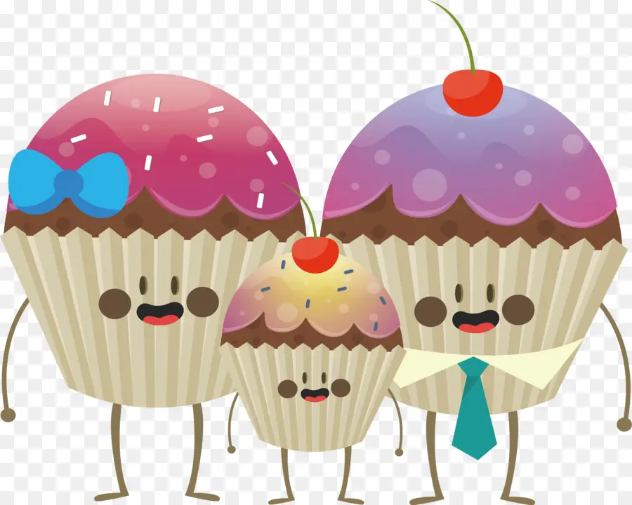 Família Cupcake，Bolinhos PNG