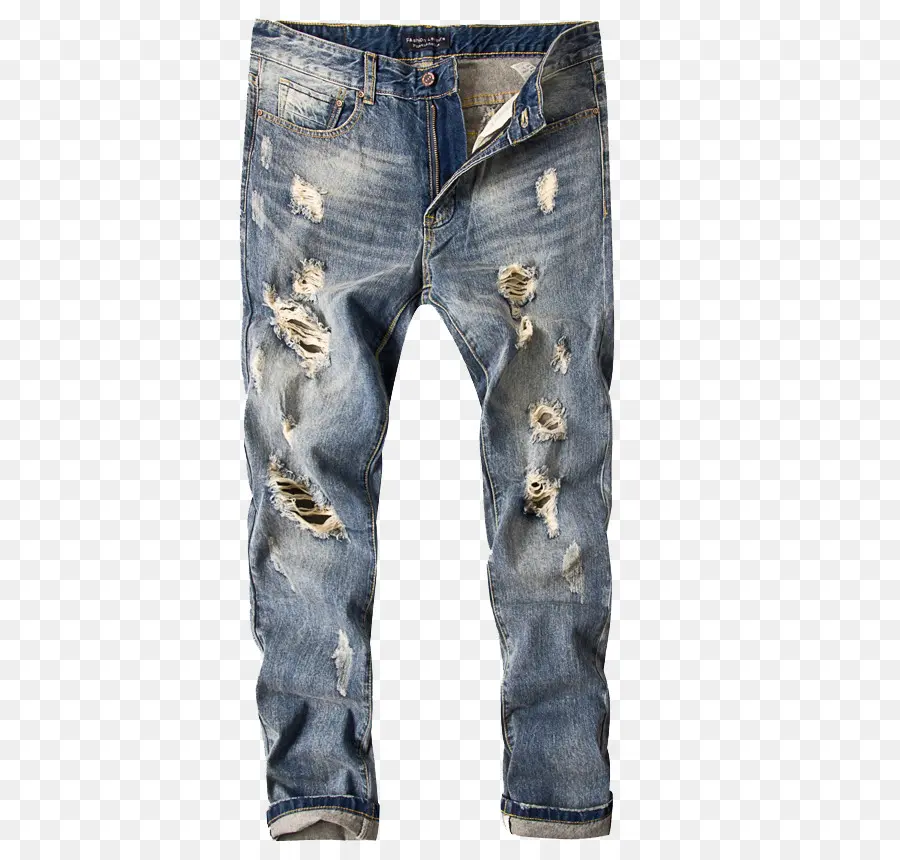 Calças De Brim，Ripped Jeans PNG