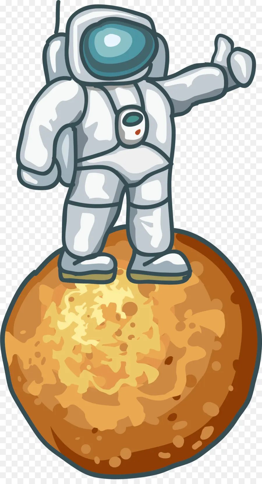 Astronauta，Planeta PNG