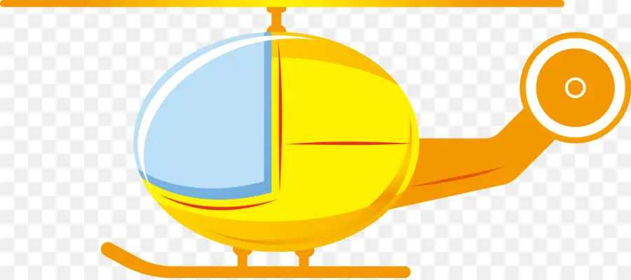 Helicóptero，Amarelo PNG