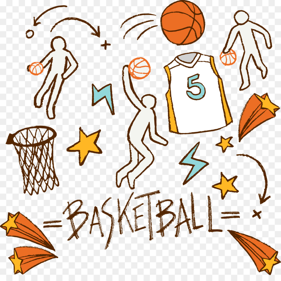 Doodles De Basquete，Basquetebol PNG