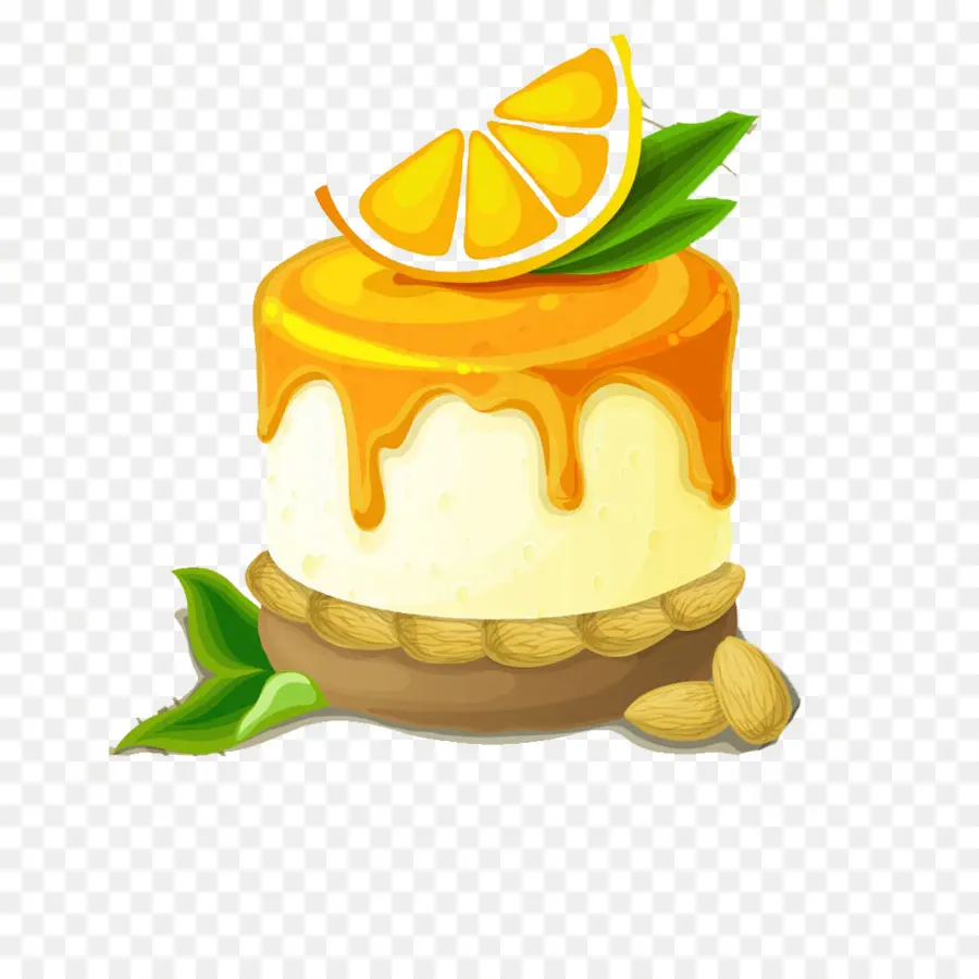 Bolo Com Laranja，Bolo PNG