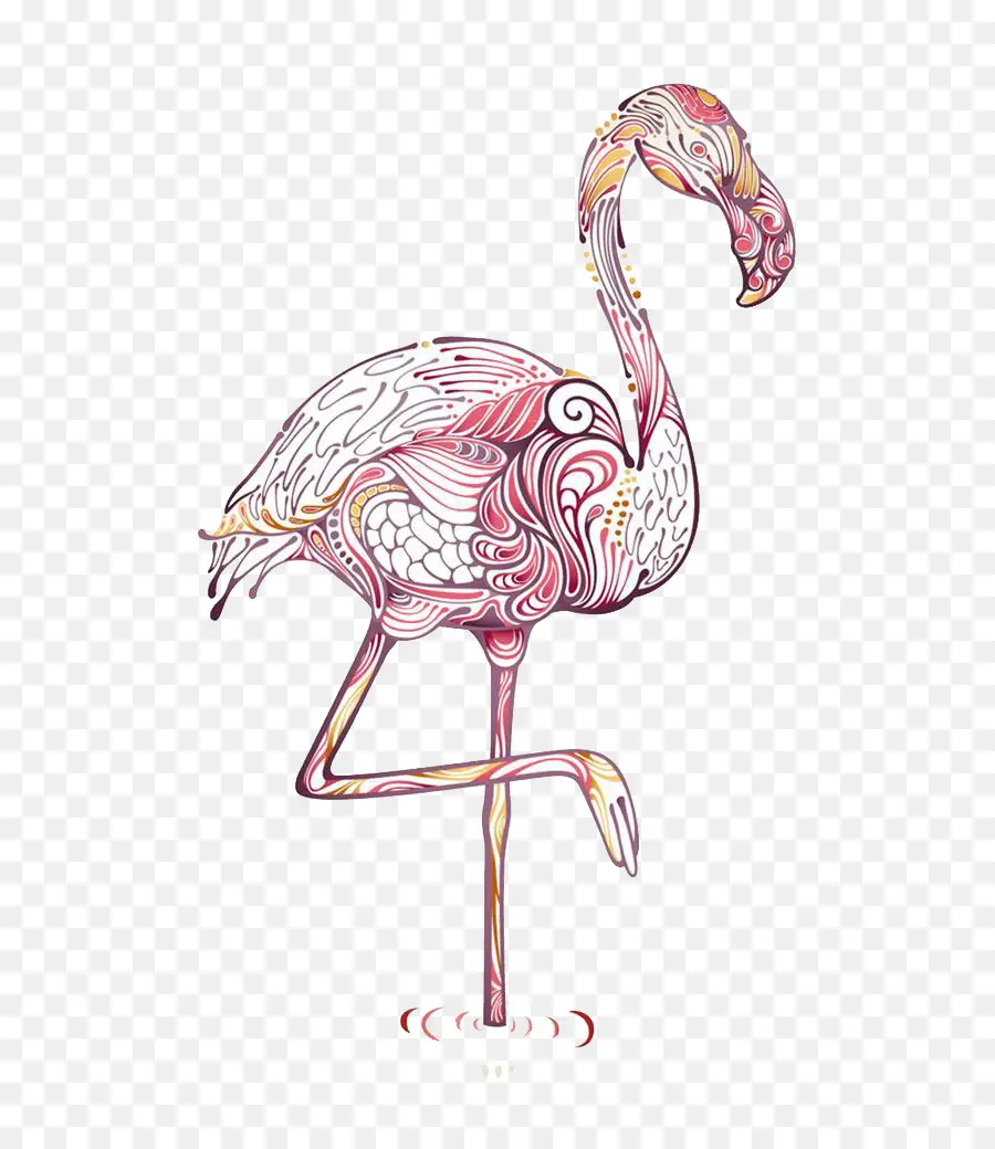Desenho，Flamingo PNG