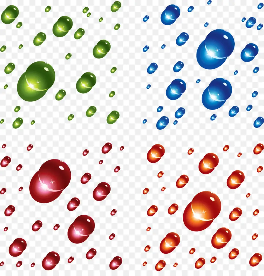 Bolhas Coloridas，Gotas PNG