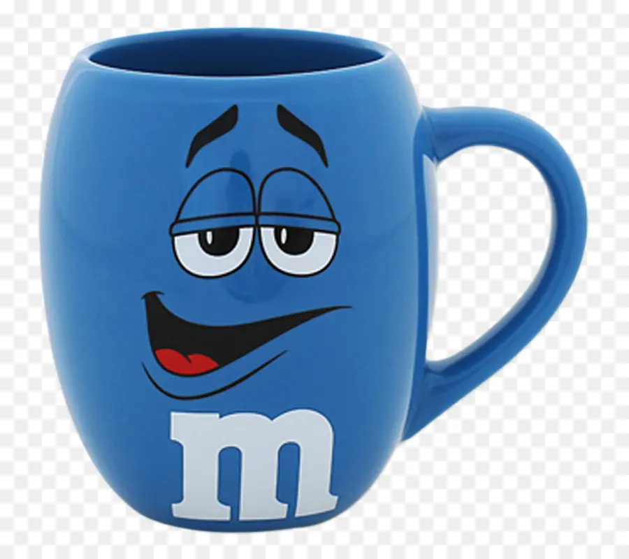 Caneca M M Azul，Azul PNG