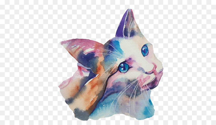 Gato Aquarela，Gato PNG