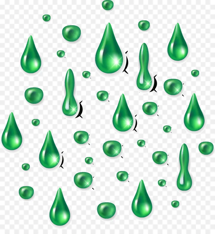 Gotas Verdes，Líquido PNG