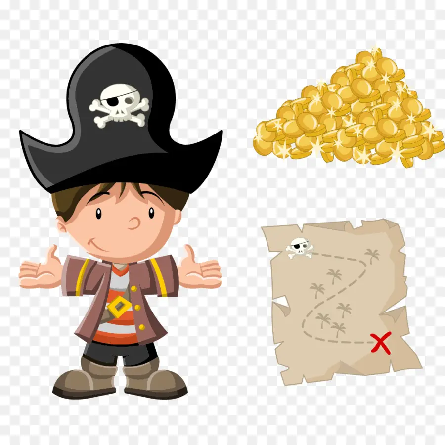 Menino Pirata，Tesouro PNG