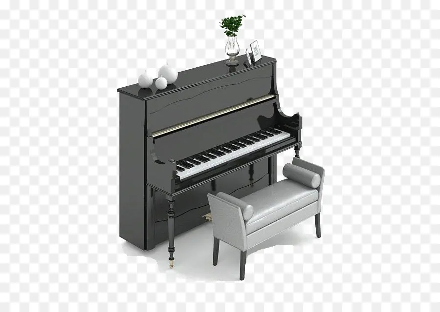 Piano Preto，Banco PNG