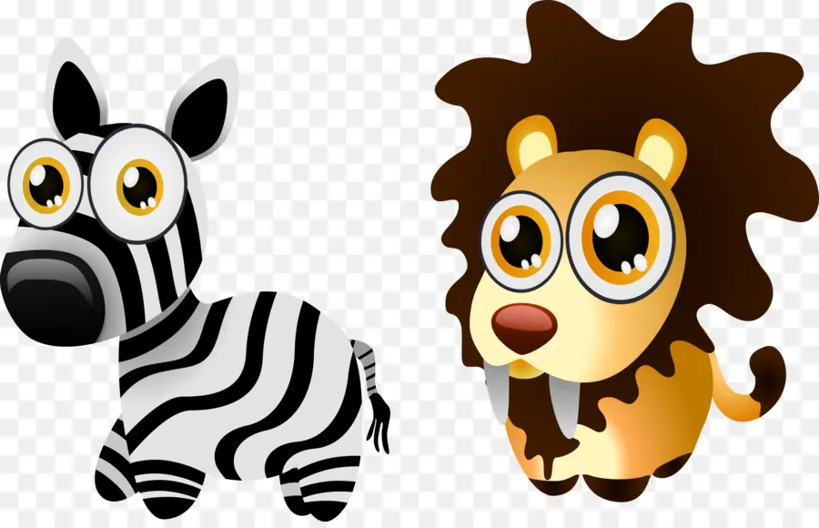 Animais De Desenho Animado，Zebra PNG