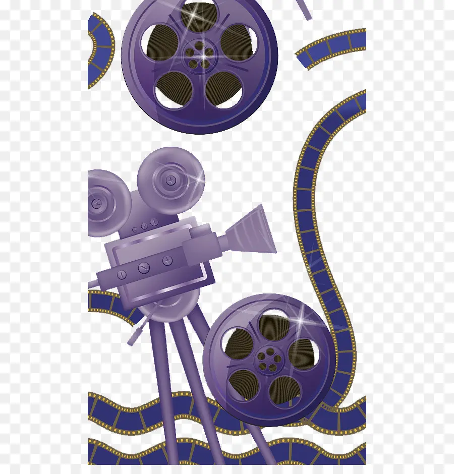 Câmera De Filme Roxo，Rolo De Filme PNG