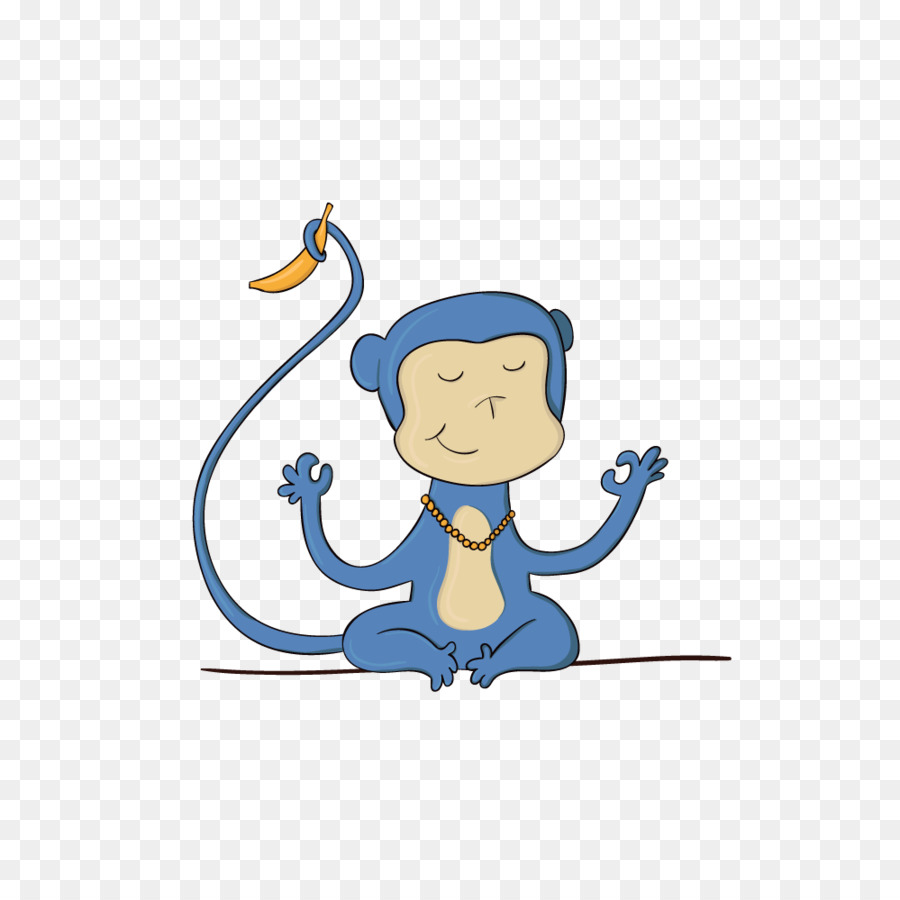 Desenho De Lado De Macaco Azul Cristal PNG Imagens Gratuitas Para