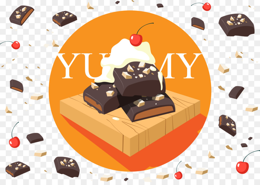 Bolo De Chocolate，Creme PNG