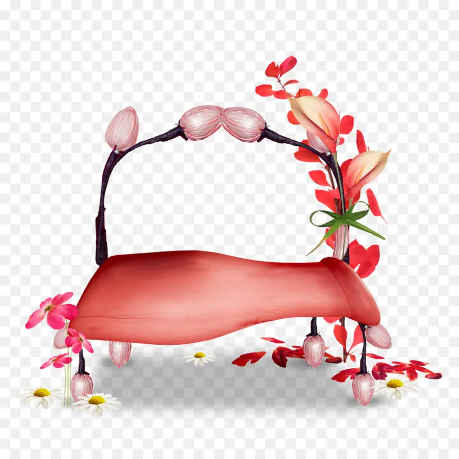 Carro Floral，Flores PNG