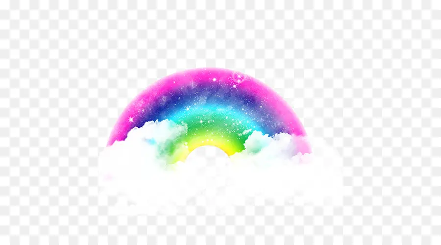 Arco íris，Nuvem PNG