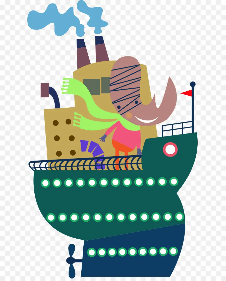 Navio De Desenho Animado，Desenho Animado PNG