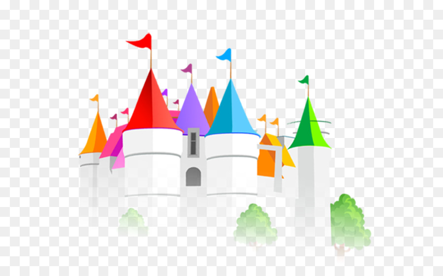 Castelo Colorido，Fantasia PNG