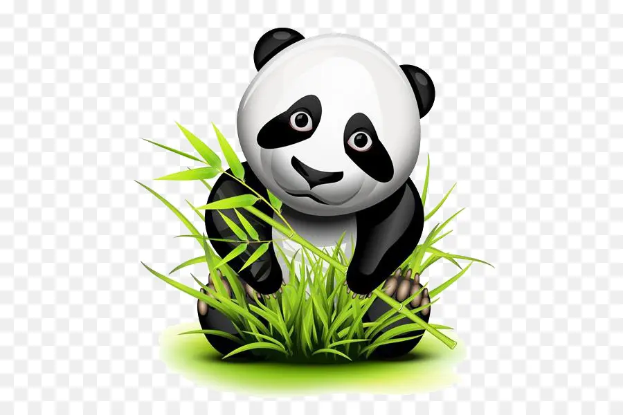 Panda Gigante，Bambu PNG