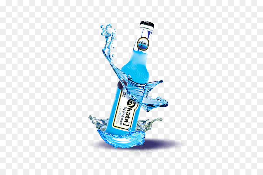 Garrafa De Bebida Azul，Refresco PNG