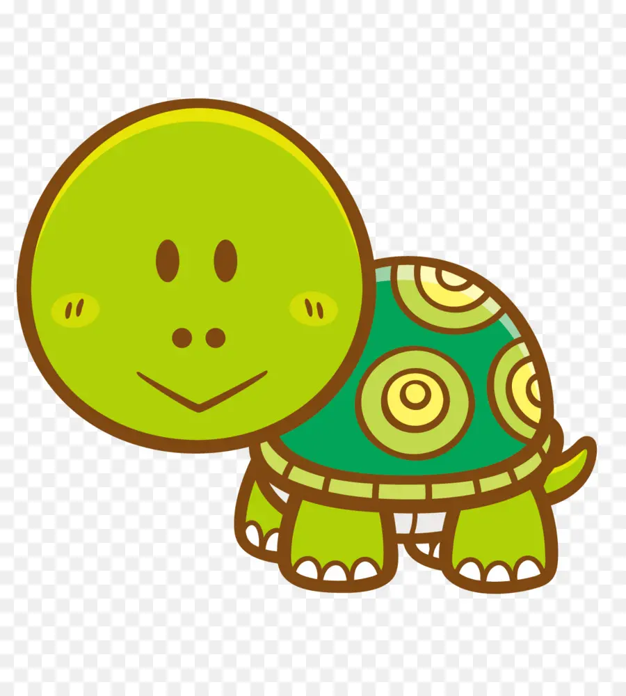 Tartaruga De Desenho Animado，Verde PNG