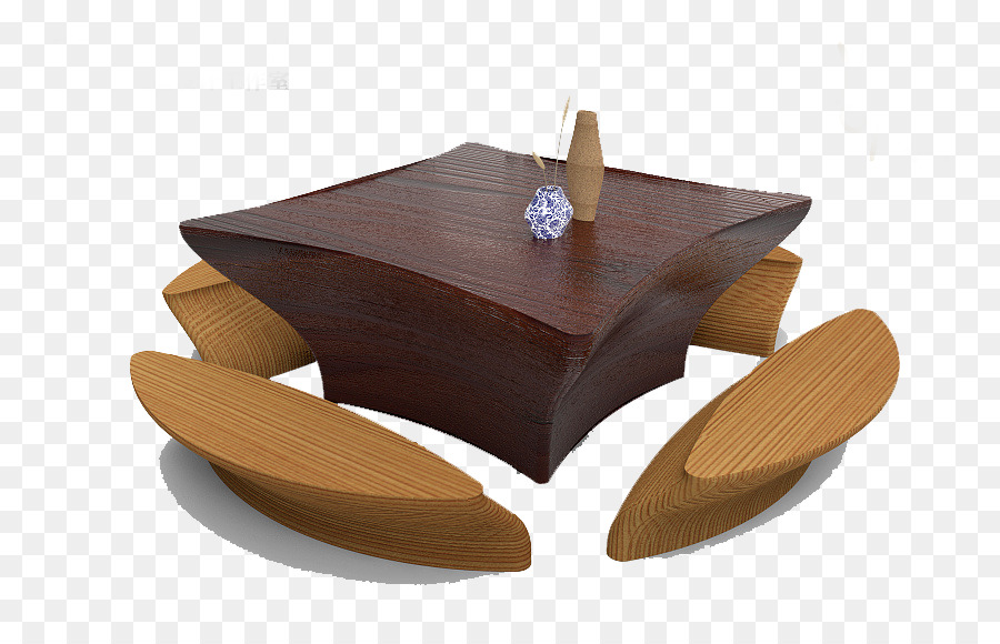 Mesa De Madeira，Cadeiras PNG