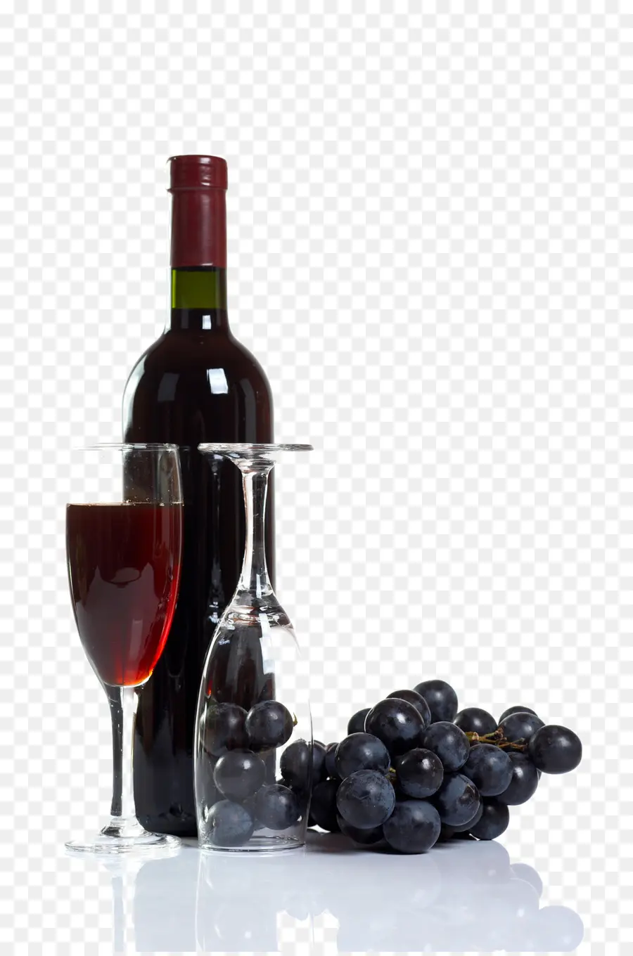 Garrafa E Copo De Vinho，Vinho PNG