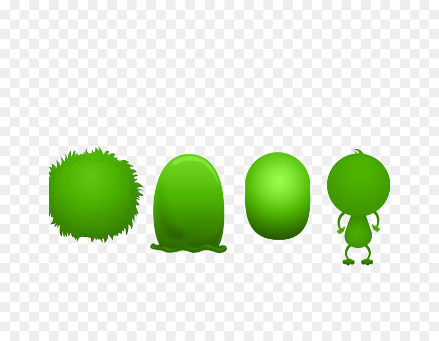 Personagens Verdes，Bonitinho PNG