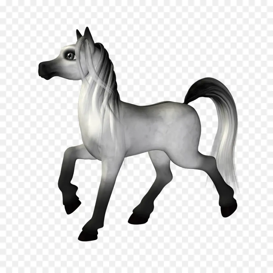 Cavalo Cinzento，Desenho Animado PNG