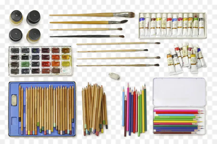 Materiais De Arte，Tintas PNG