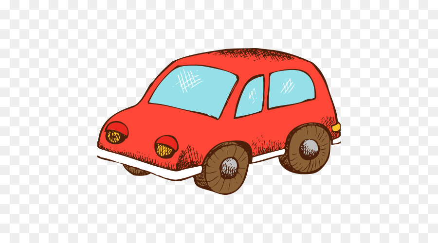 Carro Vermelho Dos Desenhos Animados，Veículo PNG