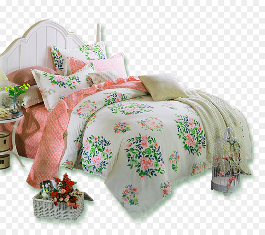 Roupa De Cama Floral，Flores PNG