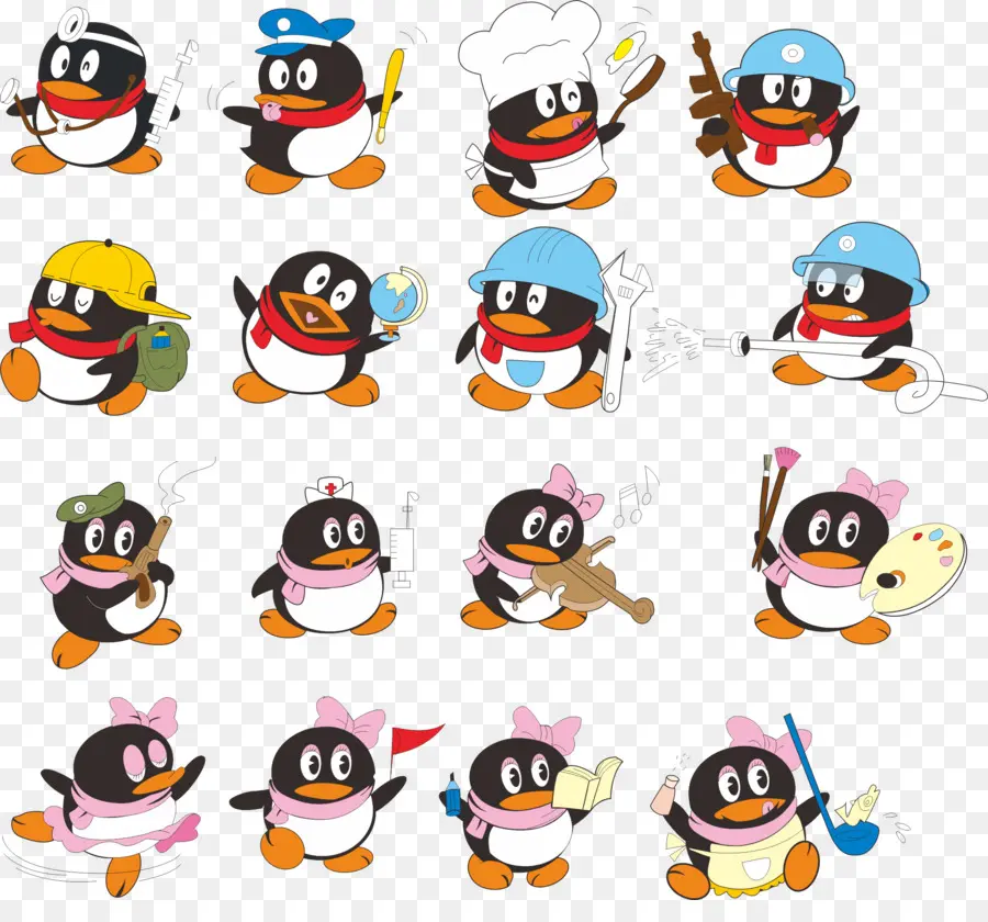 Penguin，Tencent Qq PNG