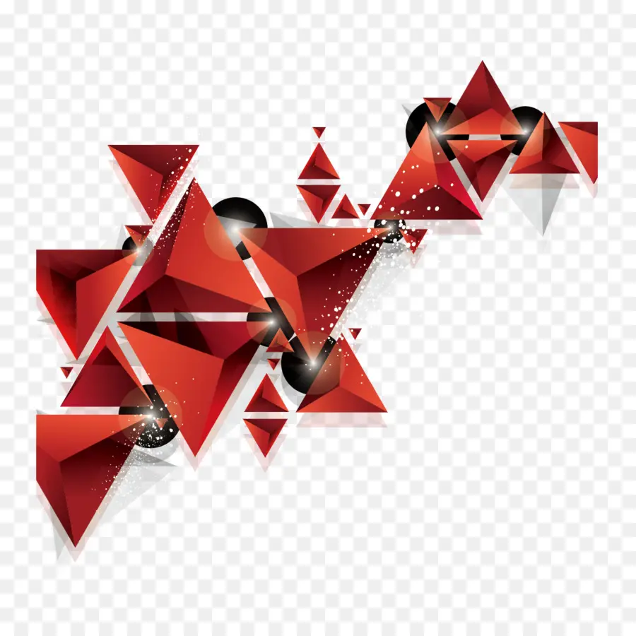 Vermelho，Triângulo PNG