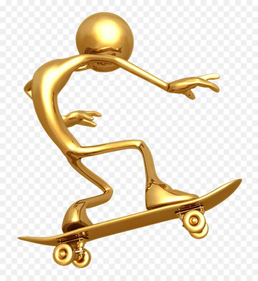 Skatista Dourado，Skate PNG